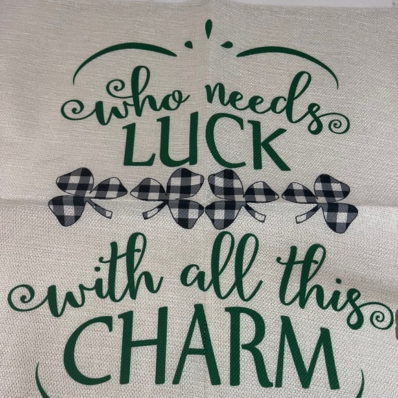 2 New St Patricks Day Pillow Cover, NEW Buffalo plaid Charm Luck Irish … - Picture 5 of 5